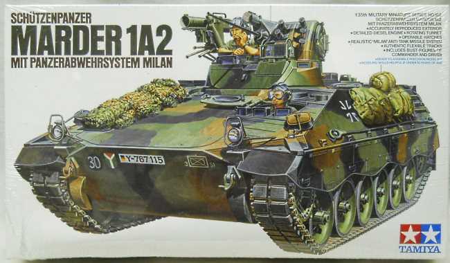 Tamiya 1/35 Schutzenpanzer Marder Infantry Combat Vehicle With Milan Panzerabwehrsystem, 35162 plastic model kit